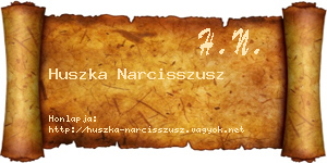 Huszka Narcisszusz névjegykártya